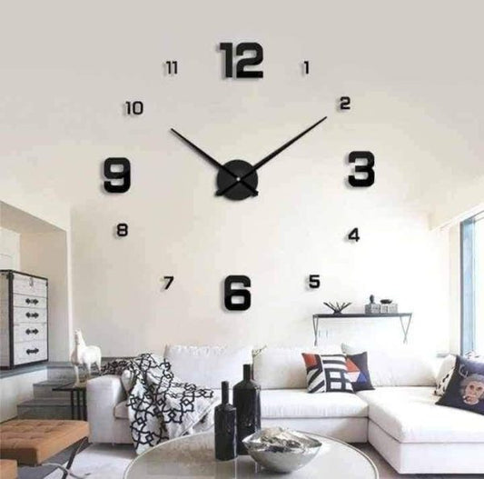 Fashion 3d New Wall Clocks Acrylic Mirror Stickers Diy Quartz Modern Home Decoration