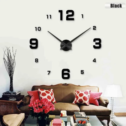 Fashion 3d New Wall Clocks Acrylic Mirror Stickers Diy Quartz Modern Home Decoration